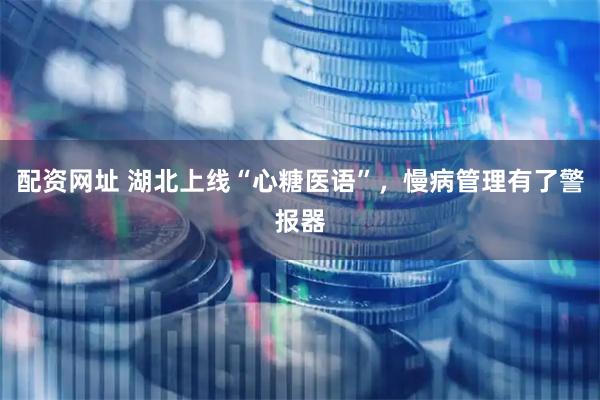 配资网址 湖北上线“心糖医语”，慢病管理有了警报器